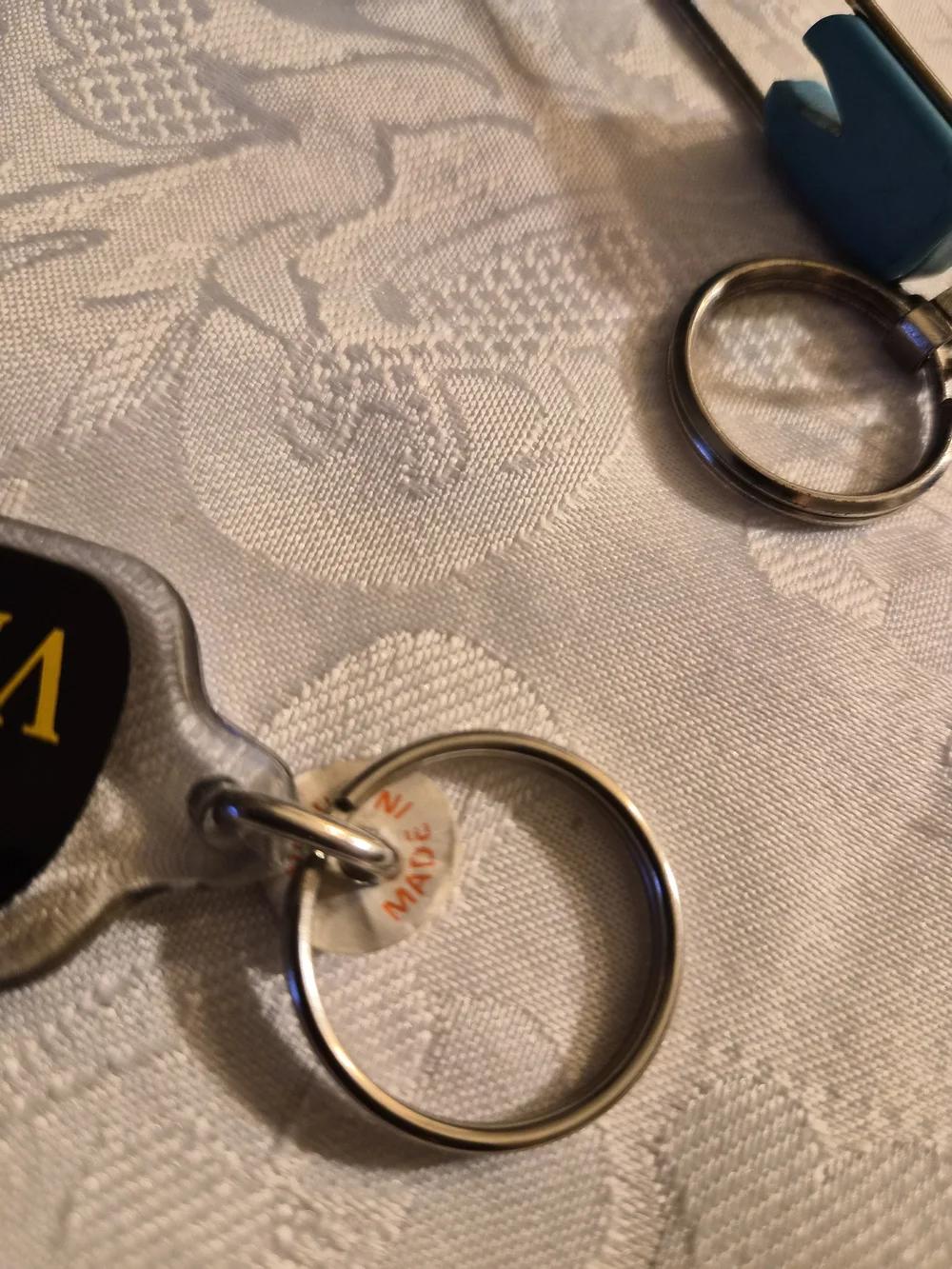 Vintage Las Vegas Millennium 2000 Black & Teal Keychain Set